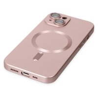 Newface iPhone 14 Kılıf Moshi Lens Magneticsafe Silikon - Rose Gold