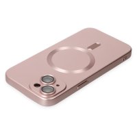 Newface iPhone 14 Kılıf Moshi Lens Magneticsafe Silikon - Rose Gold