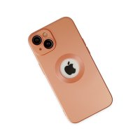 Newface iPhone 14 Kılıf Vamos Lens Silikon - Turuncu