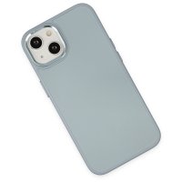 Newface iPhone 14 Plus Kılıf Asya Deri Silikon - Sierra Blue