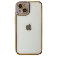 Newface iPhone 14 Plus Kılıf Liva Lens Silikon - Lila
