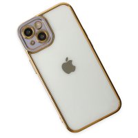 Newface iPhone 14 Plus Kılıf Liva Lens Silikon - Lila