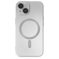 Newface iPhone 14 Plus Kılıf Moshi Lens Magneticsafe Silikon - Gümüş