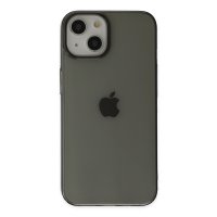 Newface iPhone 14 Plus Kılıf Pc Sert Şeffaf Kapak - Siyah