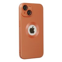 Newface iPhone 14 Plus Kılıf Vamos Lens Silikon - Turuncu