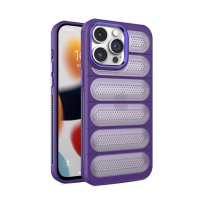 Newface iPhone 14 Pro Kılıf Airmax Silikon Kapak - Derin Mor