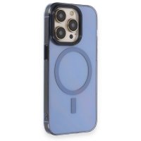 Newface iPhone 14 Pro Kılıf Anka PC Magneticsafe Sert Metal Kapak - Sierra Blue