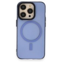 Newface iPhone 14 Pro Kılıf Anka PC Magneticsafe Sert Metal Kapak - Sierra Blue