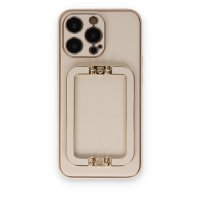 Newface iPhone 14 Pro Kılıf Coco Elit Kapak - Gold
