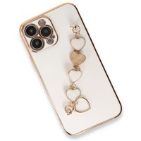 Newface iPhone 14 Pro Kılıf Esila Silikon - Beyaz