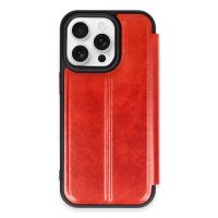 Newface iPhone 14 Pro Kılıf Flip Cover - Kırmızı