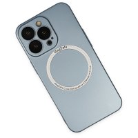 Newface iPhone 14 Pro Kılıf Jack Magneticsafe Lens Silikon - Sierra Blue