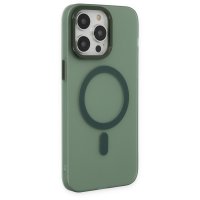 Newface iPhone 14 Pro Kılıf Lodos Magneticsafe Mat Kapak - Köknar Yeşili