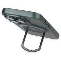 Newface iPhone 14 Pro Kılıf Lukka Magneticsafe Kapak - Koyu Yeşil