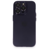 Newface iPhone 14 Pro Kılıf Luko Lens Silikon - Derin Mor