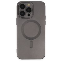 Newface iPhone 14 Pro Kılıf Moshi Lens Magneticsafe Silikon - Füme