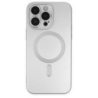 Newface iPhone 14 Pro Kılıf Moshi Lens Magneticsafe Silikon - Gümüş