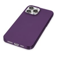 Newface iPhone 14 Pro Kılıf Pc Sert Şeffaf Kapak - Mor