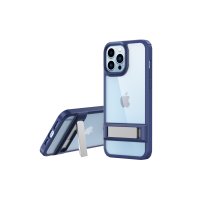 Newface iPhone 14 Pro Kılıf Rolet Stand Kapak - Lacivert