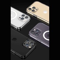 Newface iPhone 14 Pro Kılıf Tron Şeffaf Magsafe Kapak - Mavi