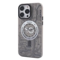Newface iPhone 14 Pro Max Kılıf Apollo Magneticsafe Desenli Kapak - Apollo Siyah - 1