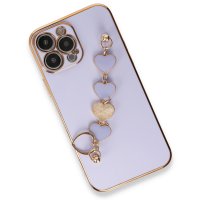 Newface iPhone 14 Pro Max Kılıf Esila Silikon - Lila