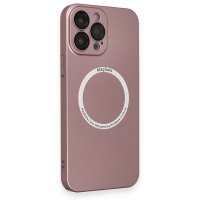 Newface iPhone 14 Pro Max Kılıf Jack Magneticsafe Lens Silikon - Rose Gold