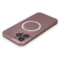 Newface iPhone 14 Pro Max Kılıf Jack Magneticsafe Lens Silikon - Rose Gold