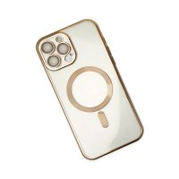 Newface iPhone 14 Pro Max Kılıf Kross Magneticsafe Kapak - Gold