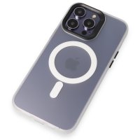 Joko iPhone 14 Pro Max Kılıf Mateks Magsafe Kapak - Beyaz