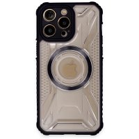 Newface iPhone 14 Pro Max Kılıf Prag Magneticsafe Kapak - Siyah
