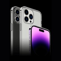 Newface iPhone 14 Pro Max Kılıf Tron Şeffaf Magsafe Kapak - Derin Mor
