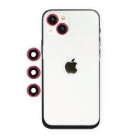 Newface iPhone 14 Shine Kamera Lens - Kırmızı