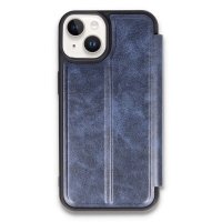 Newface iPhone 15 Kılıf Flip Cover - Lacivert