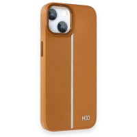 HDD iPhone 15 Kılıf HBC-155 Lizbon Kapak - Kahverengi