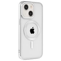 Newface iPhone 15 Kılıf Kronos Magsafe Kapak - Gümüş