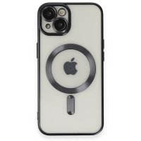 Newface iPhone 15 Kılıf Kross Magneticsafe Kapak - Siyah