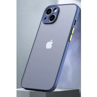 Newface iPhone 15 Kılıf Montreal Silikon Kapak - Lacivert