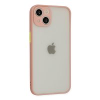 Newface iPhone 15 Kılıf Montreal Silikon Kapak - Pembe