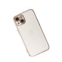 Newface iPhone 15 Kılıf Volet Silikon - Beyaz