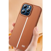 HDD iPhone 15 Pro Kılıf HBC-155 Lizbon Kapak - Derin Mor