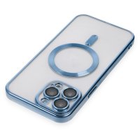 Newface iPhone 15 Pro Kılıf Kross Magneticsafe Kapak - Sierra Blue