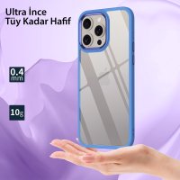 Newface iPhone 15 Pro Kılıf Power Silikon - Mavi