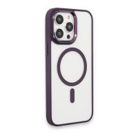 Newface iPhone 15 Pro Kılıf Room Magneticsafe Silikon - Derin Mor