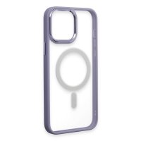 Newface iPhone 15 Pro Kılıf Room Magneticsafe Silikon - Lila