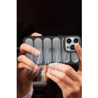 Newface iPhone 15 Pro Max Kılıf Airmax Silikon Kapak - Titan Gri