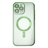 Newface iPhone 15 Pro Max Kılıf Kross Magneticsafe Kapak - Koyu Yeşil