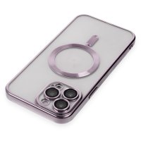 Newface iPhone 15 Pro Max Kılıf Kross Magneticsafe Kapak - Mor