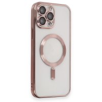 Newface iPhone 15 Pro Max Kılıf Kross Magneticsafe Kapak - Rose