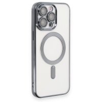 Newface iPhone 15 Pro Max Kılıf Kross Magneticsafe Kapak - Titan Gri